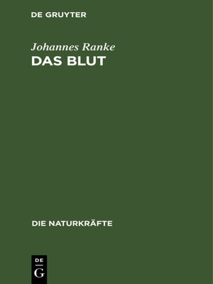 cover image of Das Blut